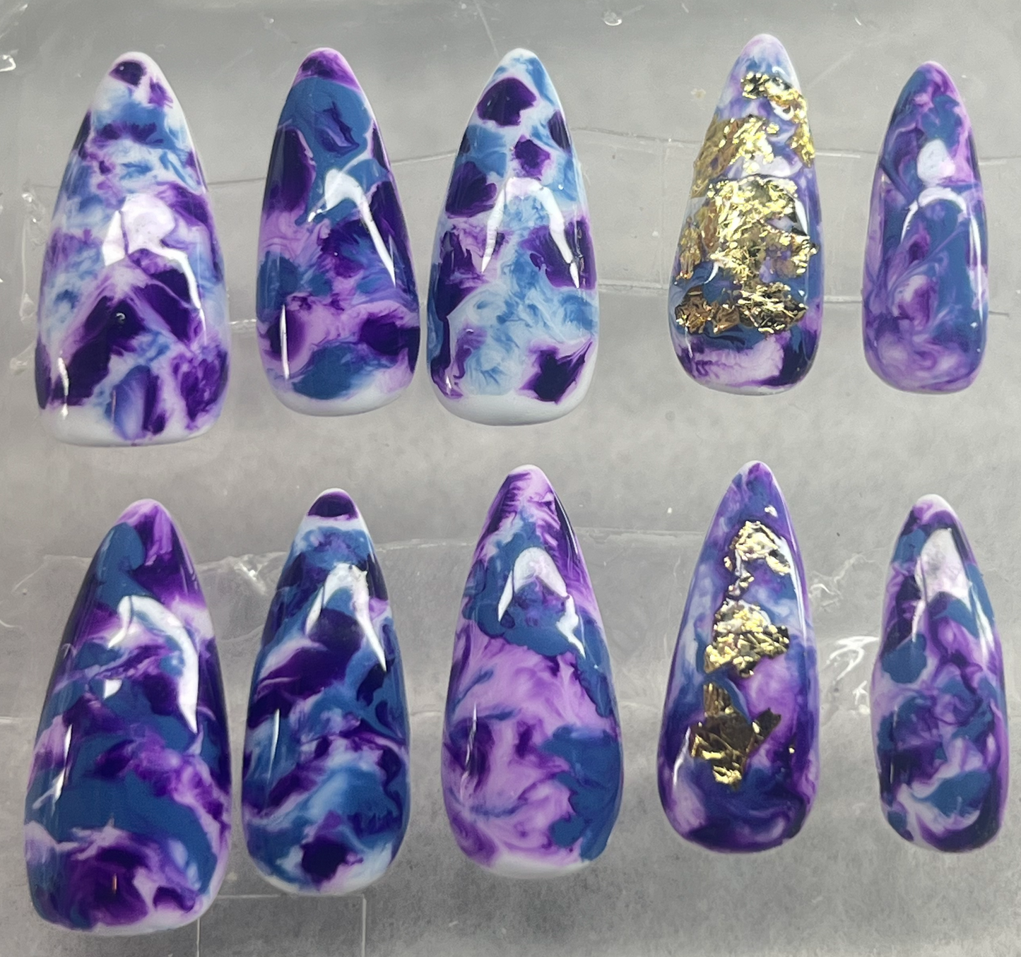 Wear the Nebula 🌌 Cosmic Mist Hand-Painted Ethereal Marble & Gold Foil
