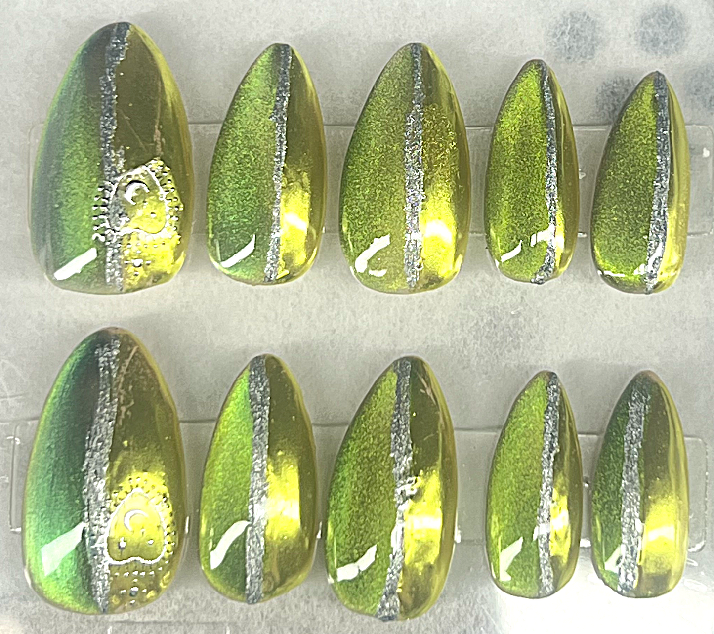 Bisected Cosmic Luxury 🌘 Astral Shift 9D Velvet & Gold-Green Chrome
