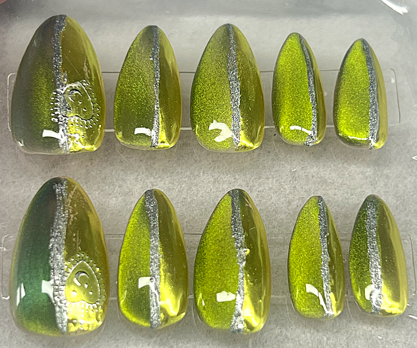Bisected Cosmic Luxury 🌘 Astral Shift 9D Velvet & Gold-Green Chrome