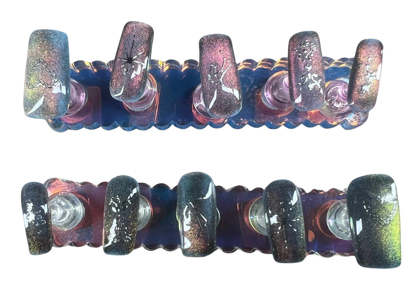 Love on the Horizon Nails | 9D Sunset Velvet Cat-Eye & Holo Art