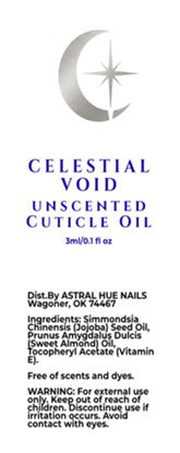 Celestial Void Fragrance Dye Free Cuticle Oil Pen Sensitive Skin Aftercare