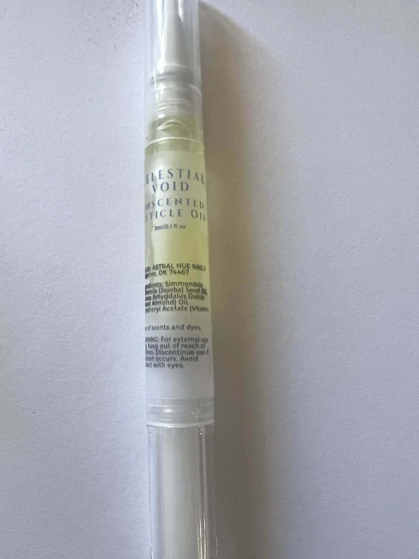 Celestial Void Fragrance Dye Free Cuticle Oil Pen Sensitive Skin Aftercare