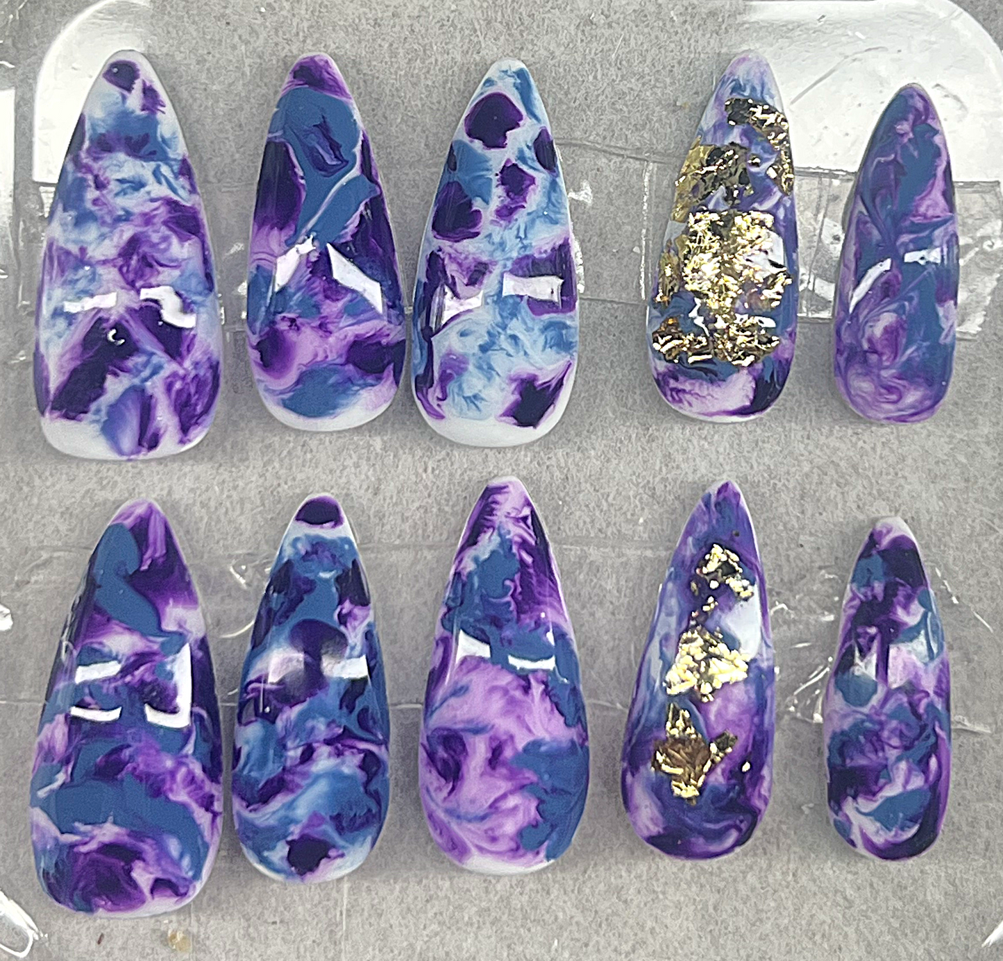 Wear the Nebula 🌌 Cosmic Mist Hand-Painted Ethereal Marble & Gold Foil