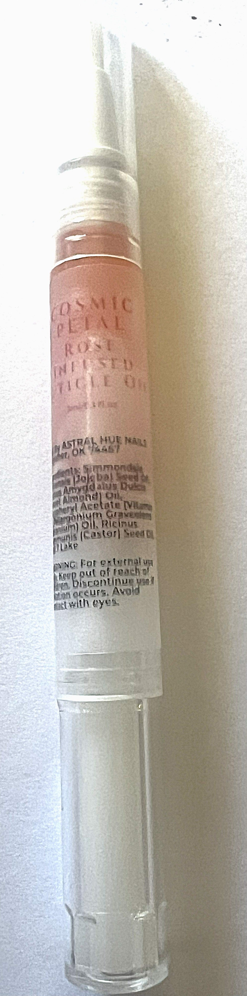 Cosmic Petal Egyptian Geranium Rose Scented Cuticle Oil Pen Jojoba Aftercare