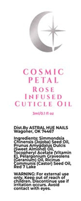 Cosmic Petal Egyptian Geranium Rose Scented Cuticle Oil Pen Jojoba Aftercare