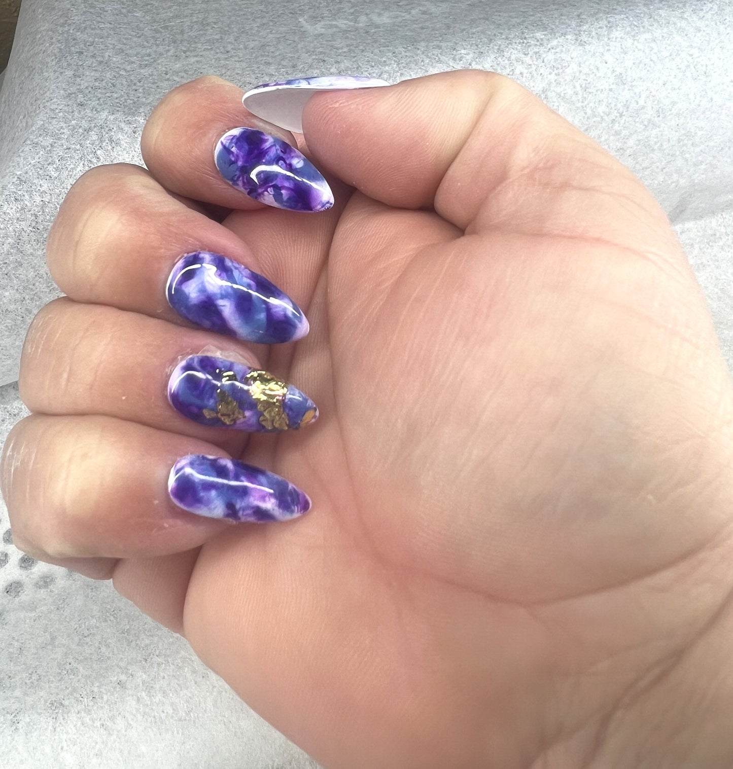 Wear the Nebula 🌌 Cosmic Mist Hand-Painted Ethereal Marble & Gold Foil