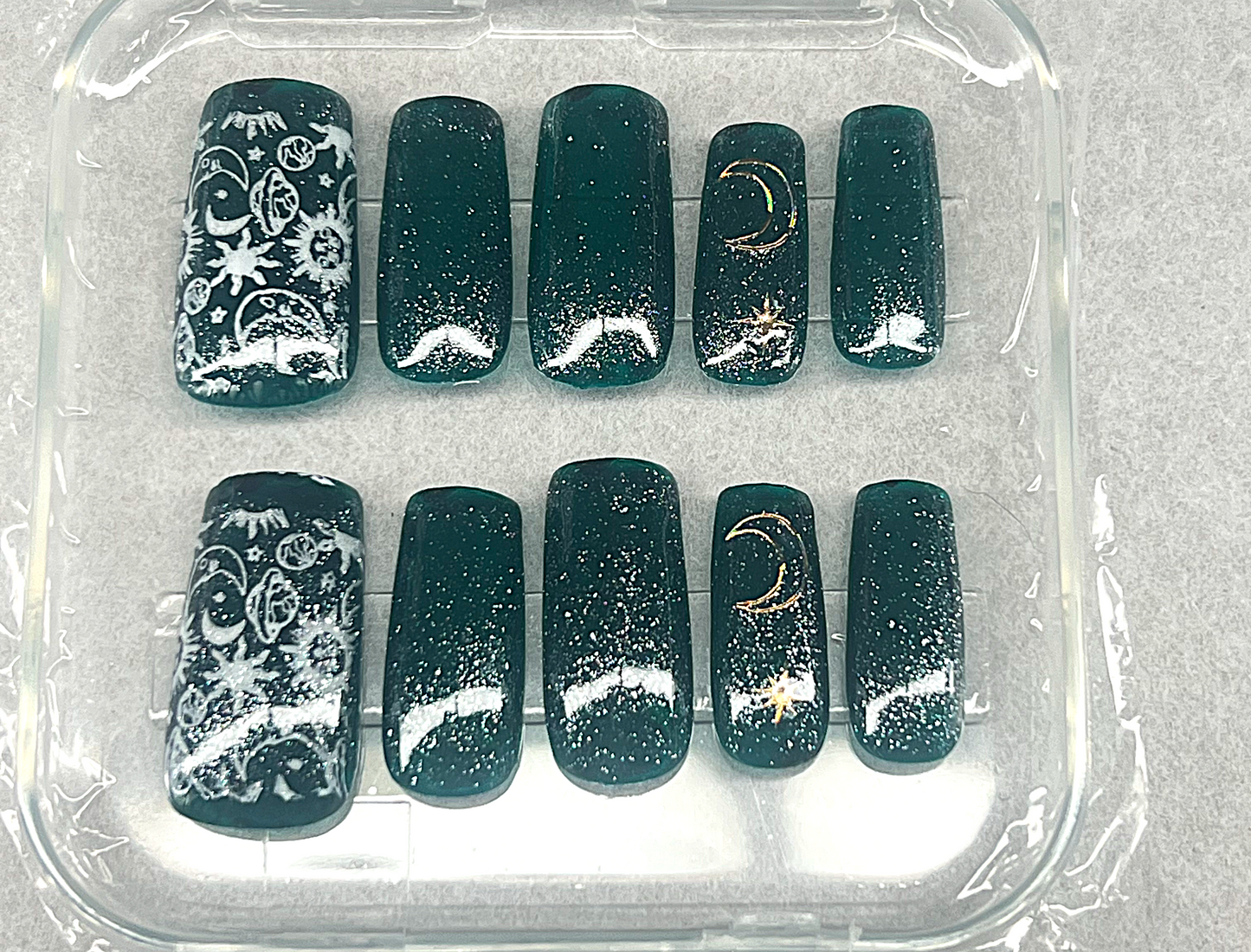 Stargazing through the Sea 🌊 Deep Space Celestial Turquoise Jelly Set