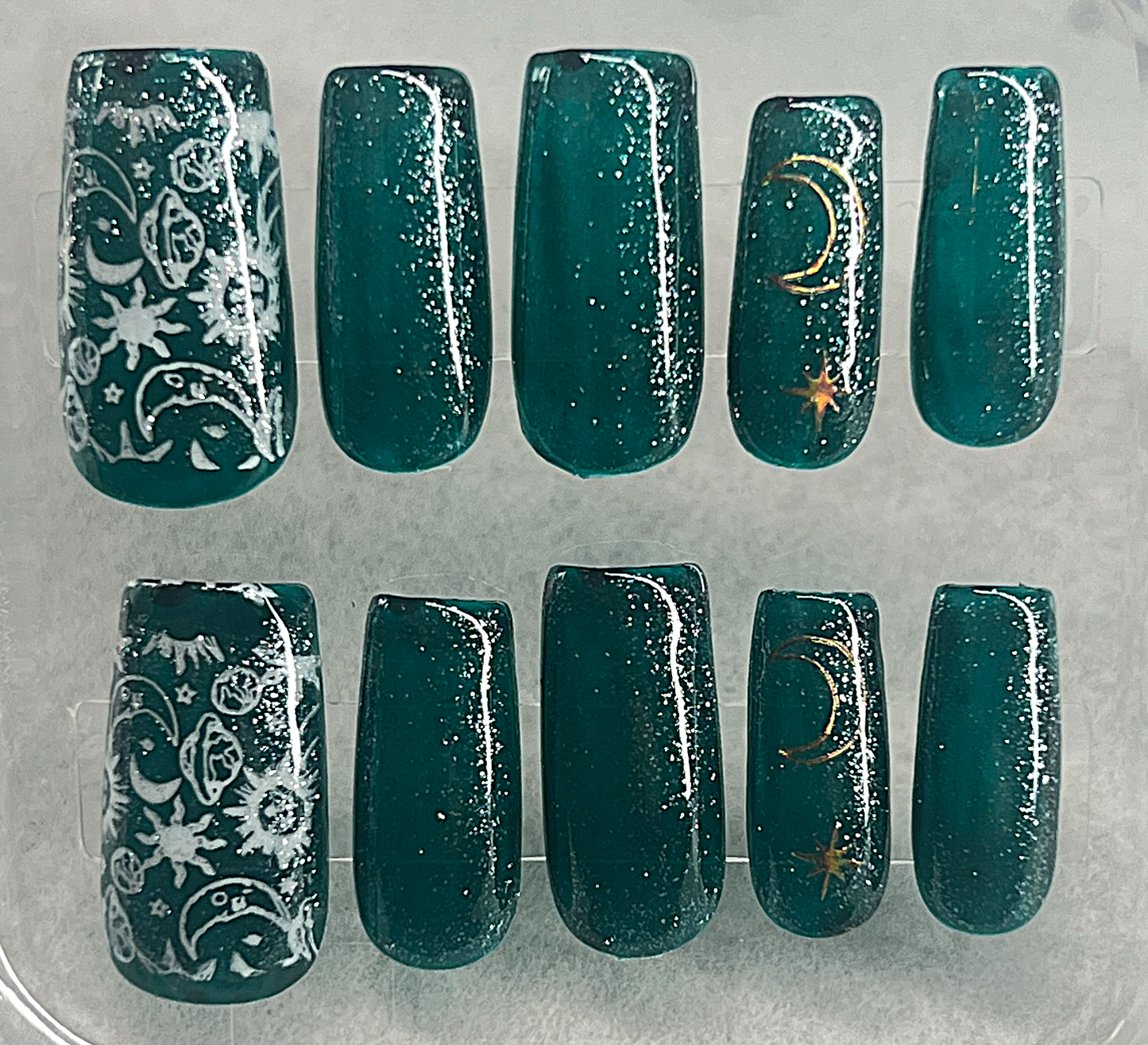 Stargazing through the Sea 🌊 Deep Space Celestial Turquoise Jelly Set