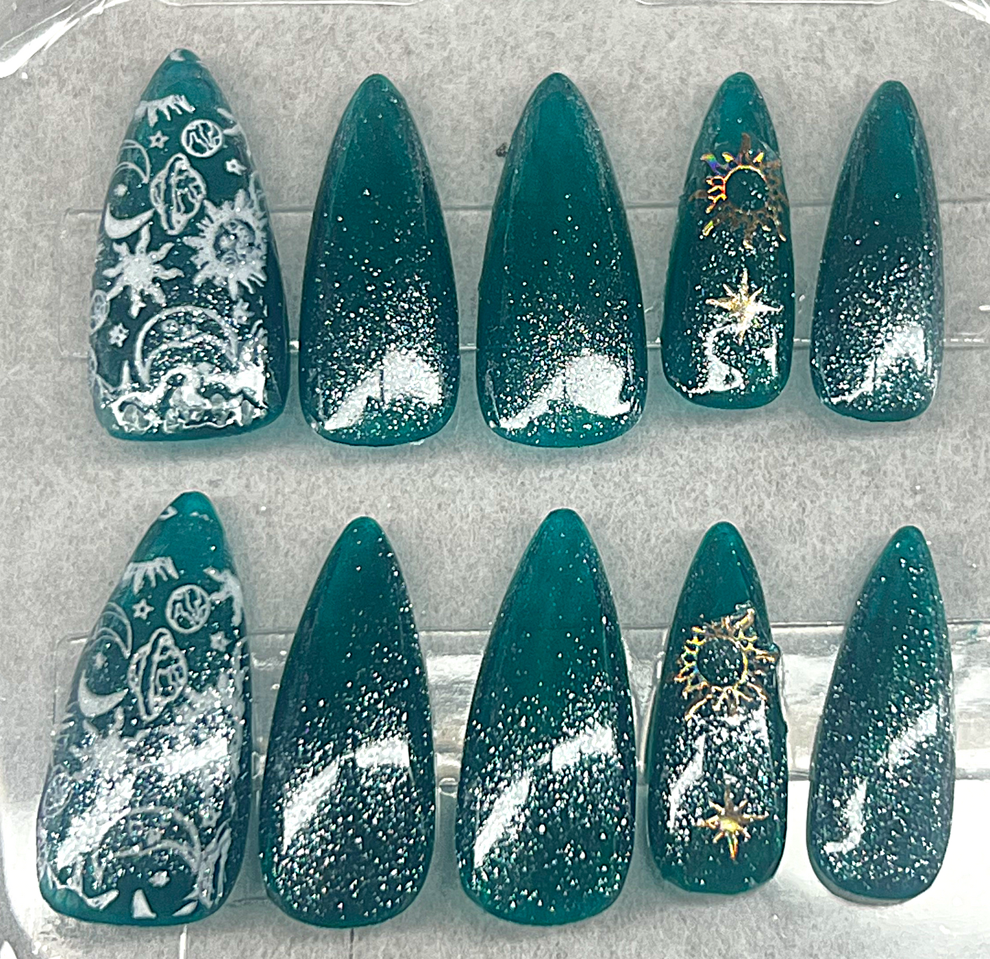 Stargazing through the Sea 🌊 Deep Space Celestial Turquoise Jelly Set
