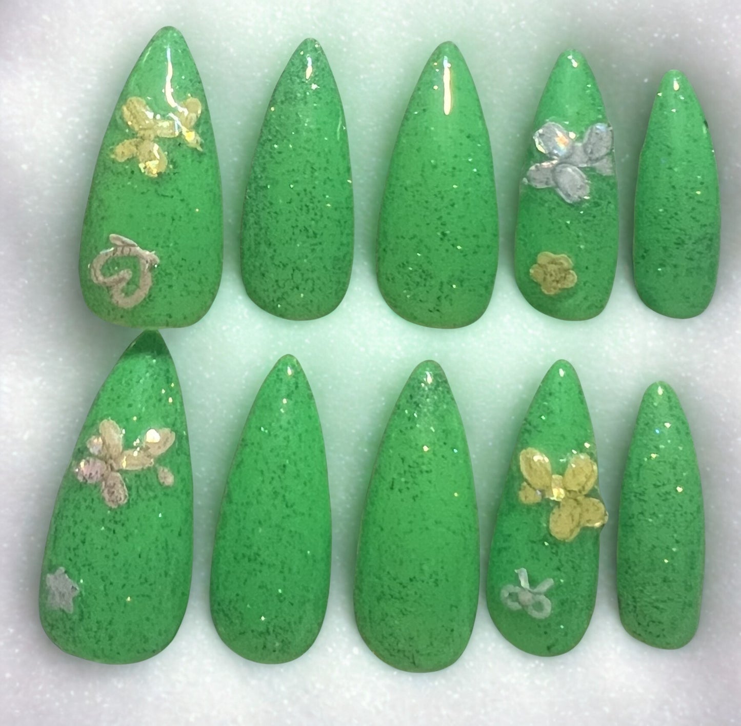 Legacy in Neon Nails | Logan Harrel Tribute Set | Bright Neon & Holo Art