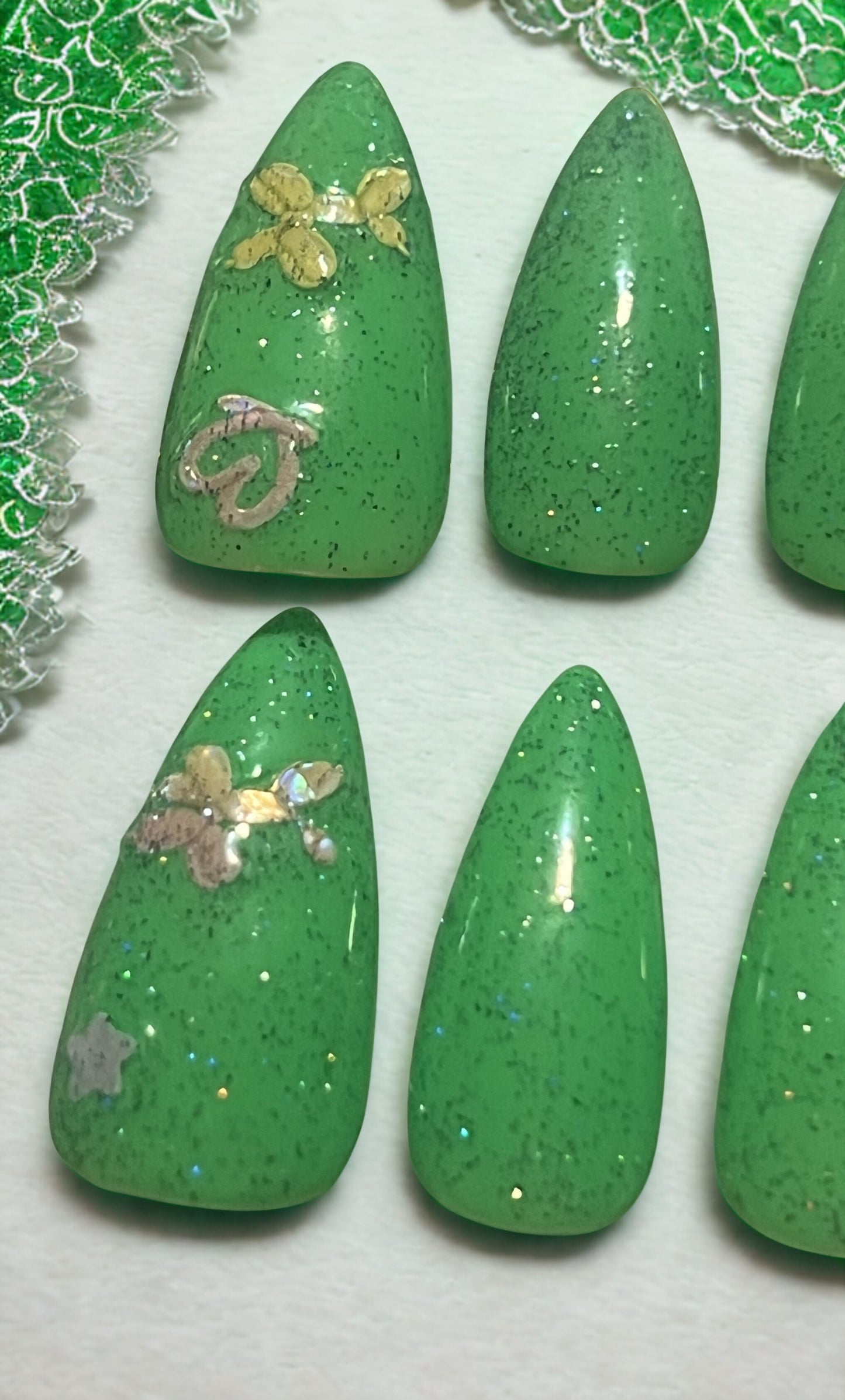 Legacy in Neon Nails | Logan Harrel Tribute Set | Bright Neon & Holo Art