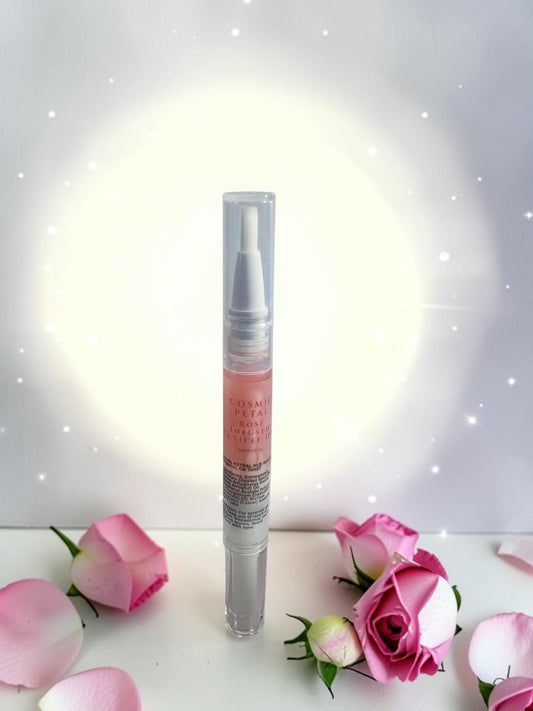 Cosmic Petal Egyptian Geranium Rose Scented Cuticle Oil Pen Jojoba Aftercare
