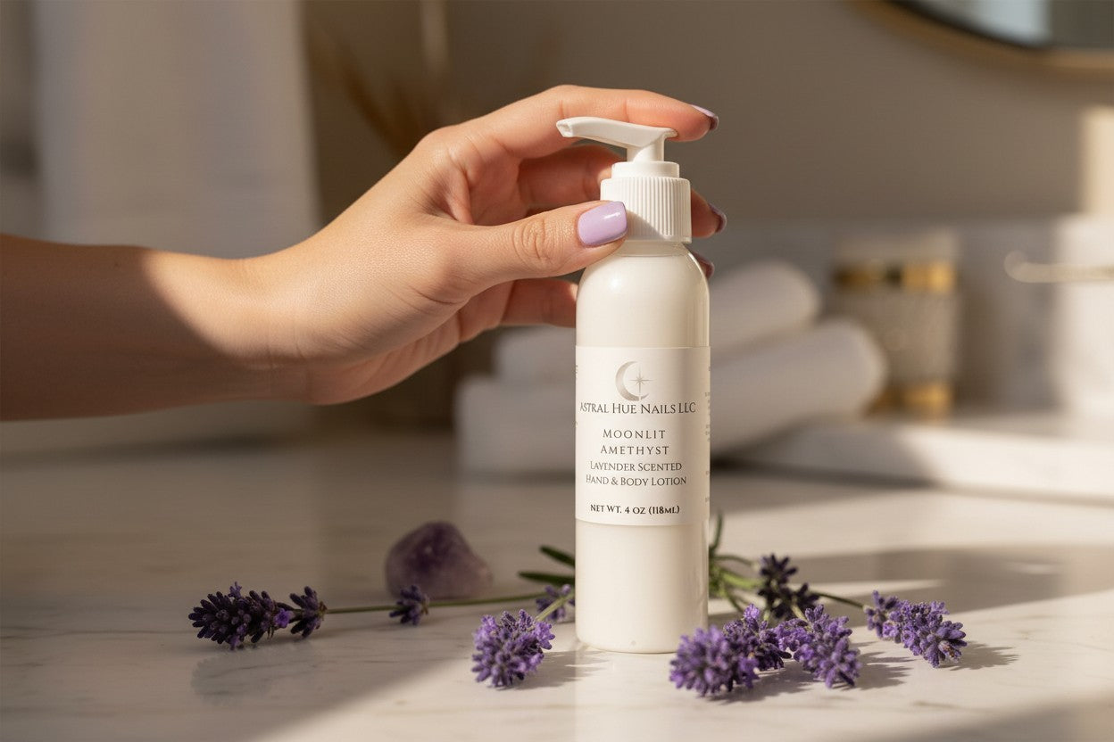 Handcrafted Hand and Body Lotion | Small Batch Daily Hydration | Astral Sakura, Lavender, Geranium, Unscented | Moisturizing Cuticle & Hand Cream 4 oz