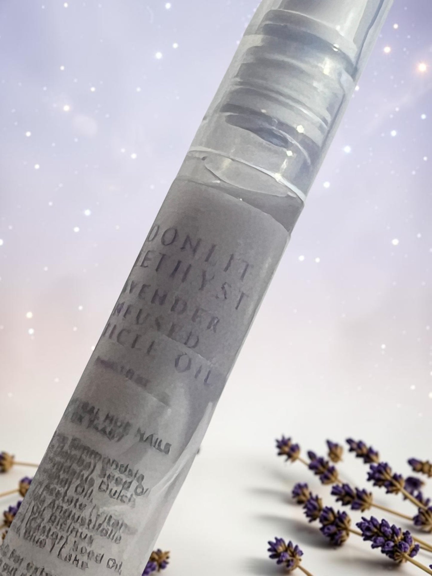 Moonlit Amethyst Calming Lavender Scented Cuticle Oil Pen Jojoba Aftercare