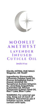 Moonlit Amethyst Calming Lavender Scented Cuticle Oil Pen Jojoba Aftercare