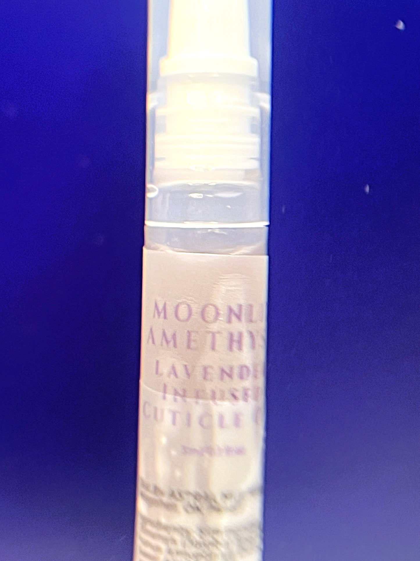 Moonlit Amethyst Calming Lavender Scented Cuticle Oil Pen Jojoba Aftercare