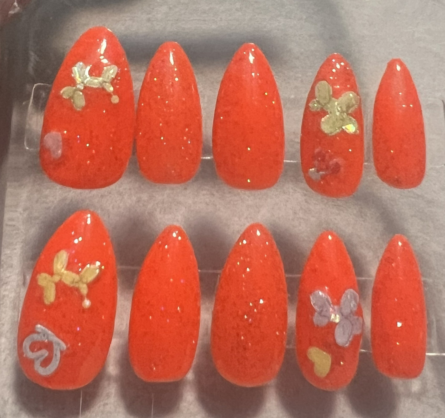 Legacy in Neon Nails | Logan Harrel Tribute Set | Bright Neon & Holo Art