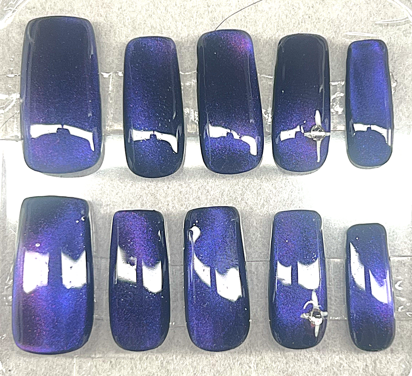 Nebula Glow 🌌 The Pulsar 9D Velvet Magnetic & Hand-Painted Star Set
