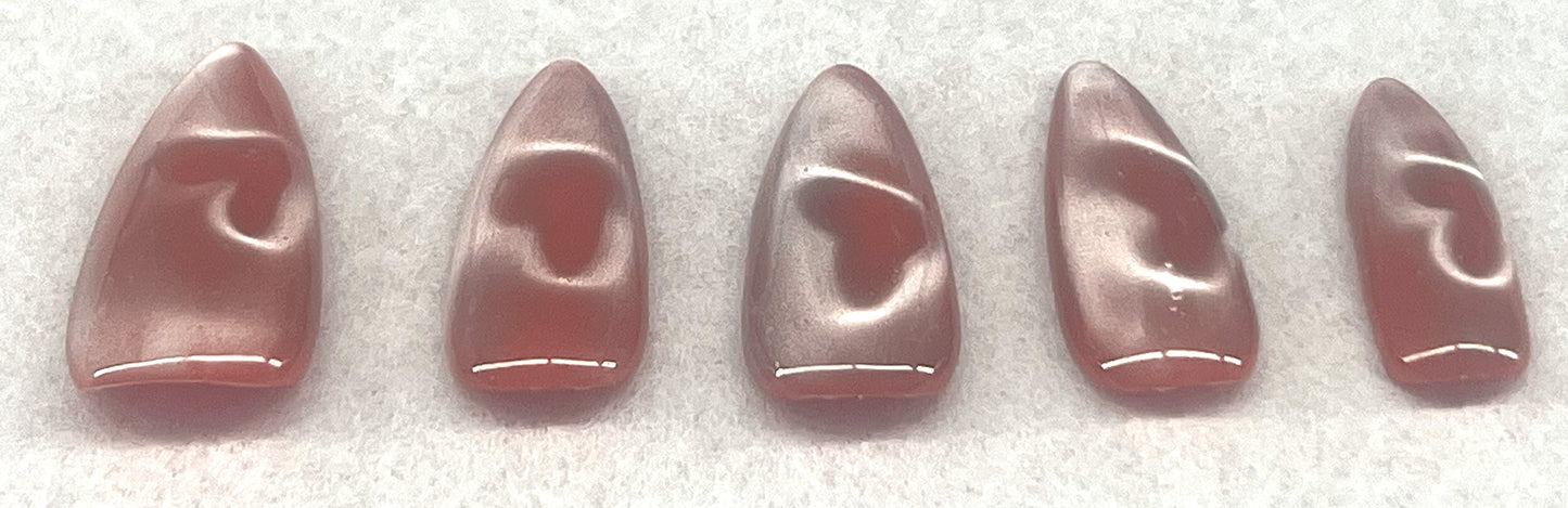 The Floating Heart Shimmer ❤️‍🔥 Velvet Heartbeat Glass Cat-Eye