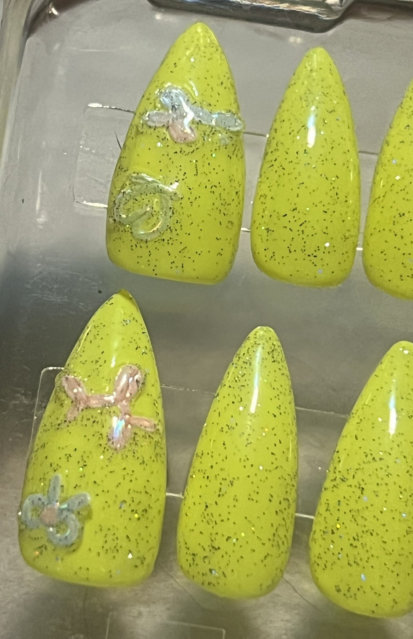 Legacy in Neon Nails | Logan Harrel Tribute Set | Bright Neon & Holo Art