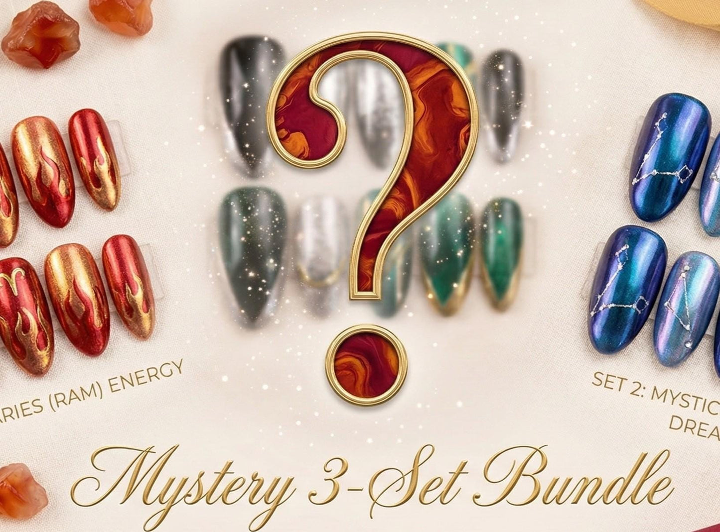 Mystery Box 3-Set Bundle | Custom Luxury Press-On Nails Surprise Collection